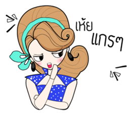 Nong ROLL ,80's cute girl sticker #9779108