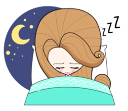 Nong ROLL ,80's cute girl sticker #9779127