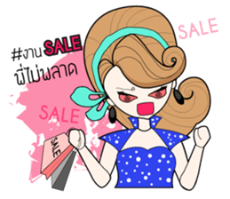 Nong ROLL ,80's cute girl sticker #9779132