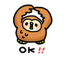 Fluffy owls sticker #9779496