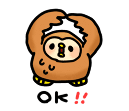 Fluffy owls sticker #9779496