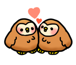 Fluffy owls sticker #9779512