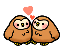 Fluffy owls sticker #9779512