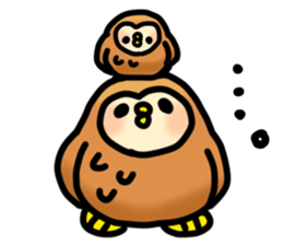 Fluffy owls sticker #9779515