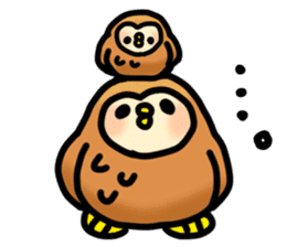 Fluffy owls sticker #9779515