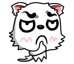 There are only little white dog sticker #9779874