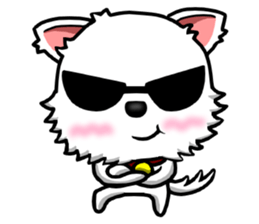 There are only little white dog sticker #9779878