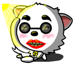 There are only little white dog sticker #9779883