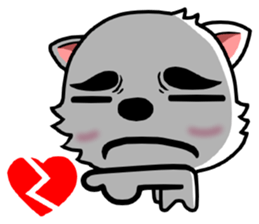 There are only little white dog sticker #9779886