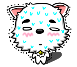 There are only little white dog sticker #9779895