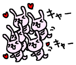 Many many rabbit stickers! sticker #9780139