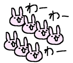 Many many rabbit stickers! sticker #9780142