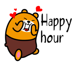 Liu-Lang Bear-Happy Happy Time sticker #9780220