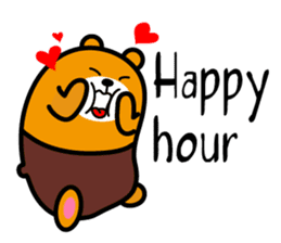 Liu-Lang Bear-Happy Happy Time sticker #9780220