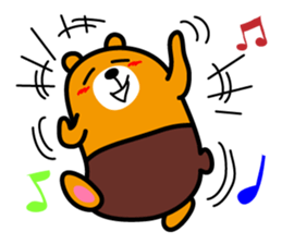 Liu-Lang Bear-Happy Happy Time sticker #9780231