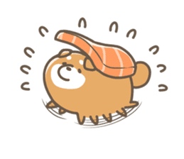 Shiba sushi sticker #9780381