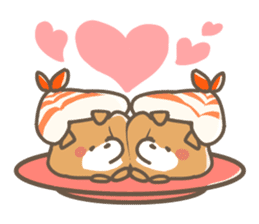 Shiba sushi sticker #9780382