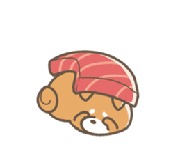Shiba sushi sticker #9780384