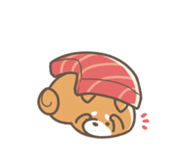 Shiba sushi sticker #9780385