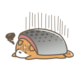Shiba sushi sticker #9780398