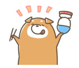 Shiba sushi sticker #9780400