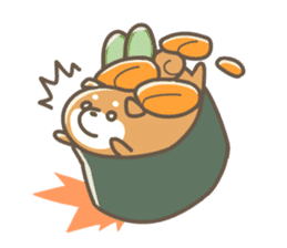 Shiba sushi sticker #9780401