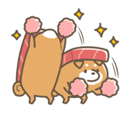 Shiba sushi sticker #9780405