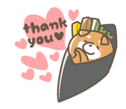 Shiba sushi sticker #9780406