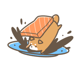 Shiba sushi sticker #9780408