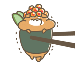 Shiba sushi sticker #9780409