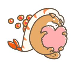 Shiba sushi sticker #9780412