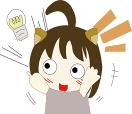 The cute girl's Daily Life 2 sticker #9781377