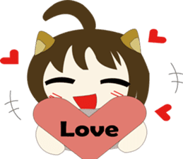 The cute girl's Daily Life 2 sticker #9781380