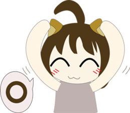 The cute girl's Daily Life 2 sticker #9781389