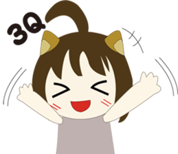 The cute girl's Daily Life 2 sticker #9781393