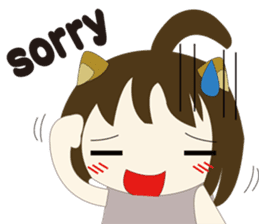 The cute girl's Daily Life 2 sticker #9781411