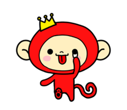 Happiness of monkeys(Modified version) sticker #9781551