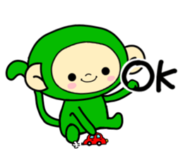 Happiness of monkeys(Modified version) sticker #9781553