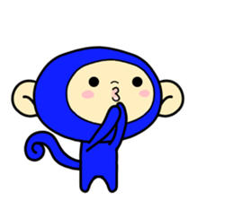 Happiness of monkeys(Modified version) sticker #9781556