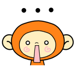 Happiness of monkeys(Modified version) sticker #9781571