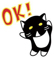 The bossy cat look like a panda. sticker #9783016