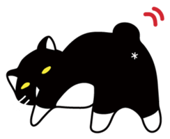The bossy cat look like a panda. sticker #9783019