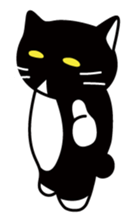 The bossy cat look like a panda. sticker #9783021