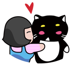 The bossy cat look like a panda. sticker #9783022