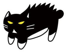 The bossy cat look like a panda. sticker #9783028