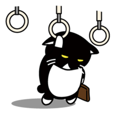 The bossy cat look like a panda. sticker #9783030