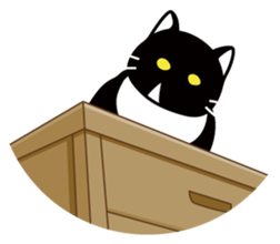 The bossy cat look like a panda. sticker #9783033