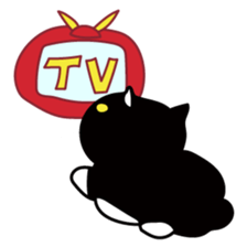 The bossy cat look like a panda. sticker #9783035