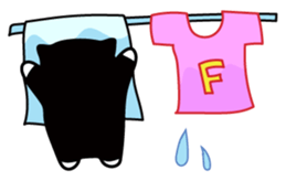 The bossy cat look like a panda. sticker #9783040