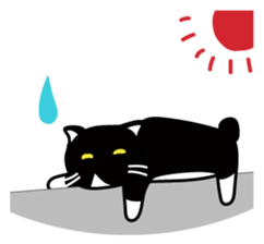 The bossy cat look like a panda. sticker #9783042